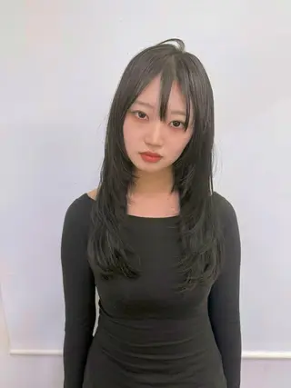 ロング ウルフレイヤー エクステ/kokiのヘアスタイル