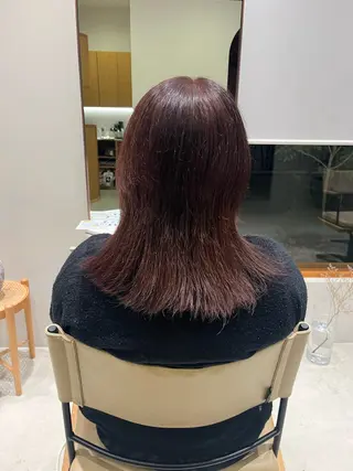 セミロング カラー ramphy 柴原 夢奈のヘアスタイル