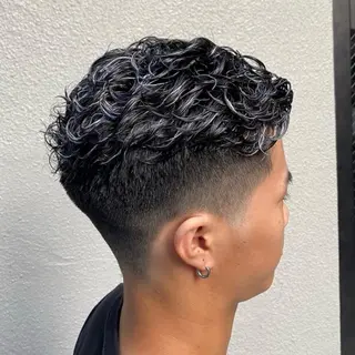 パーマ メンズ CUFFIA💈 天王寺メンズバーバーのヘアスタイル