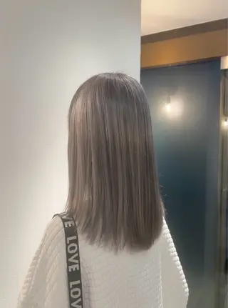 ミディアム カラー ヘアアレンジ 李奈🍒府中/ レイヤー透明感カラーのヘアスタイル