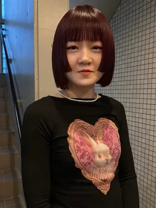 ショート カラー 🎀暖色カラー🎀 おかだみほのヘアスタイル