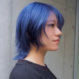 ショート カラー 似合わせレイヤー/ ケアパーマ/高倉のヘアスタイル