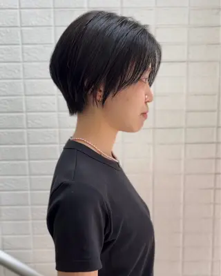ショート chamo 朝ラク5分ショートのヘアスタイル