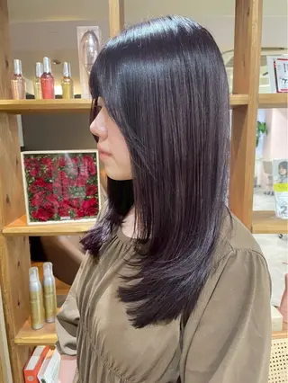 ミディアム みゆカラースパ/ モデル募集中のヘアスタイル