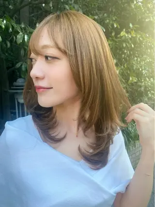 ミディアム ✨似合わせカラー 阿部賢✨のヘアスタイル