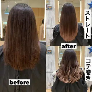 ロング カラー ヘアアレンジ ネイル マツエク・マツパ TATSUYA アートディレクターのヘアスタイル