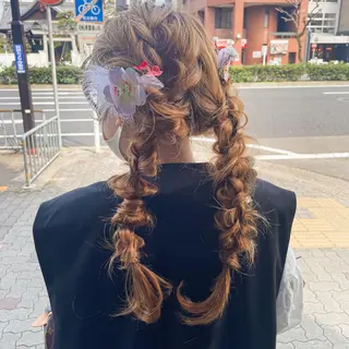 ロング ヘアアレンジ レイヤー/高橋 みく /池下/千種のヘアスタイル