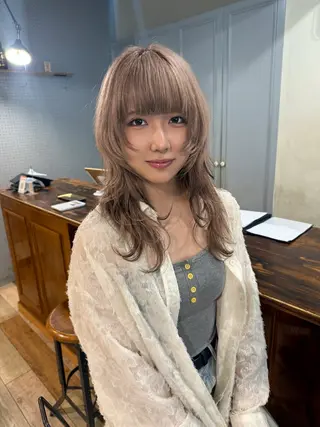 セミロング カラー 🌈デザインヘア職人 Kaede🌈のヘアスタイル
