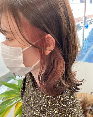 ミディアム カラー Chainon 山中 拓也のヘアスタイル