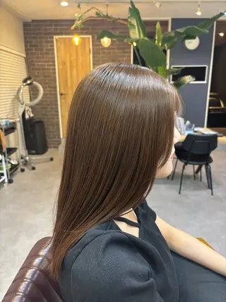 ロング ✨髪質改善カラー✨ ストレート☔脇田のヘアスタイル