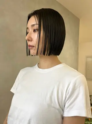 ショート カラー 🌼タッセルボブ/シ ョートmoeka🌼のヘアスタイル