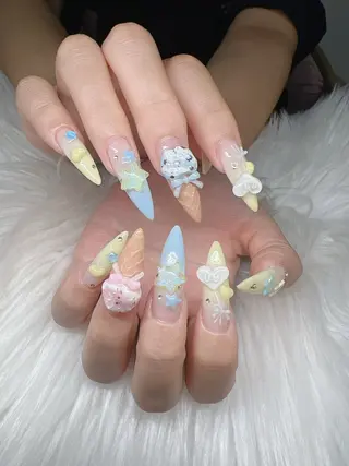 ネイル Lee Nails チップ長さだし専門店のネイルデザイン