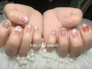 ネイル kao nail マグネット/長さだしのネイルデザイン