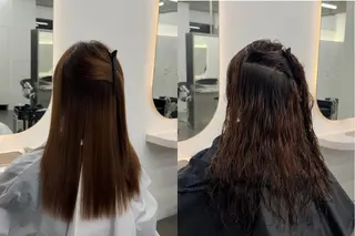 ロング パーマ レイヤー/グレージュ 渋谷表参道/小森波琉のヘアスタイル