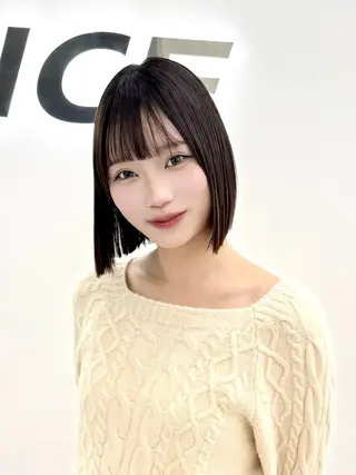 ショート カラー ヘアアレンジ 縮毛矯正🤍 盛れるボブ/ひかりのヘアスタイル