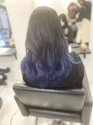 ロング カラー レイヤーカット 赤み消し　店長/大和のヘアスタイル