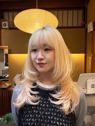 セミロング ゆるふわガーリーst yle🩰yuukaのヘアスタイル