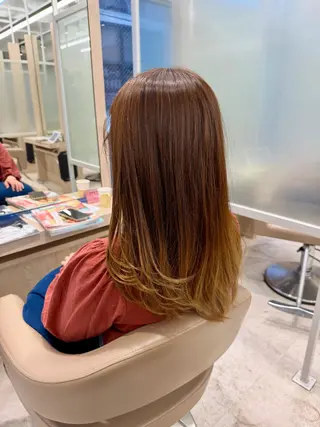 セミロング カラー EARTH菊名店👾 ひらのすぐるのヘアスタイル
