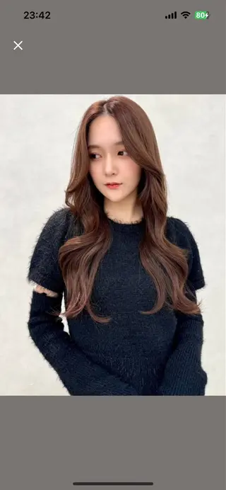 ロング リノ🖤艶髪 カラー🖤🇰🇷のヘアスタイル