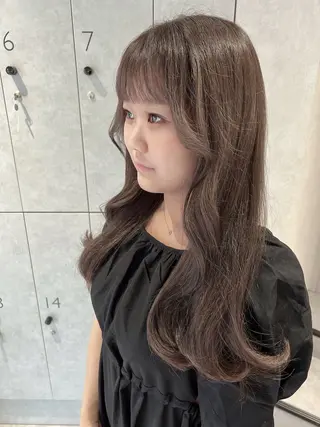 ロング カラー たかはし まいのヘアスタイル
