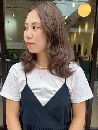 セミロング LUCK rizunaのヘアスタイル