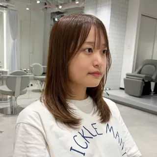 ミディアム レイヤー♡ 石川優奈のヘアスタイル