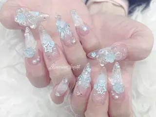 ネイル MoMoA Nail ネイル長さ出し専門店のネイルデザイン