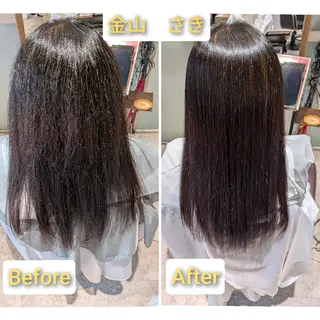 ロング さき⭐ 縮毛矯正専門のヘアスタイル