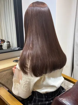 ロング カラー 地毛風ストレート ミニボブ🌷江梨🍎のヘアスタイル