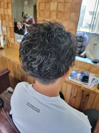 ショート パーマ メンズ ルーキス やまざきのヘアスタイル