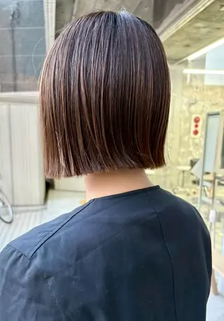 ショート カラー トレンドパーマ/ ボブ🌰くりーわのヘアスタイル
