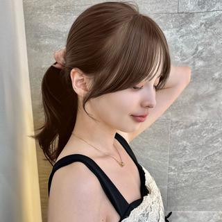 セミロング 本田 奈穂美のヘアスタイル
