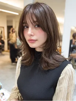ミディアム 生艶髪&レイヤー🔔 渋谷お薦めNo.1✨のヘアスタイル