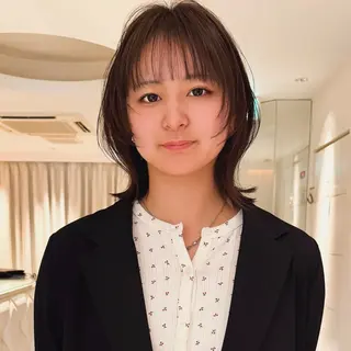 ミディアム モデル募集/山田蓮/ レイヤーボブのヘアスタイル