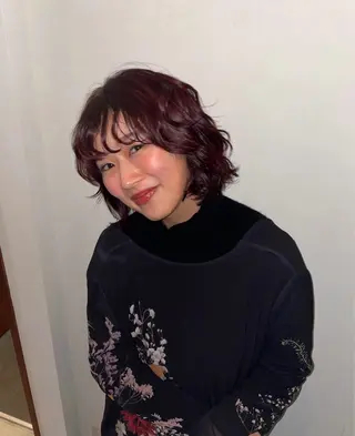 カラー 暖色カラー/レイヤー 唯菜 ﾕｲﾅのヘアスタイル