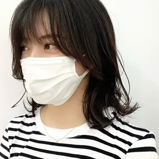 ロング カラー パーマ ヘアアレンジ メンズ キッズ ネイル マツエク・マツパ レイヤーカット/ 巻ける縮毛矯正のヘアスタイル