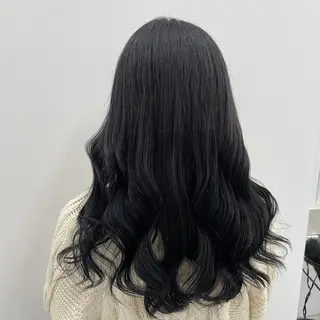 ロング カラー ヘアアレンジ 縮毛矯正/髪質改善/ ブリーチ毛/木元渓太のヘアスタイル