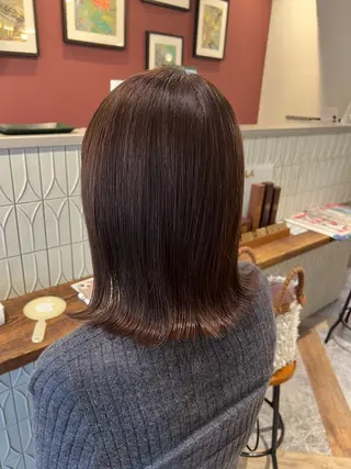 ミディアム カラー 韓国スタイル🇰🇷 annaのヘアスタイル