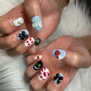 ネイル FOINAIL 🎀長さだし🎀のネイルデザイン