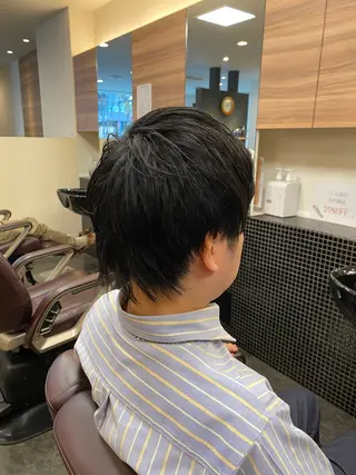 ショート メンズ メンズパーマモデル 大募集中のヘアスタイル