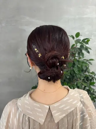 ヘアアレンジ ✨透明感艶カラー ✨💍Yuri💍のヘアスタイル