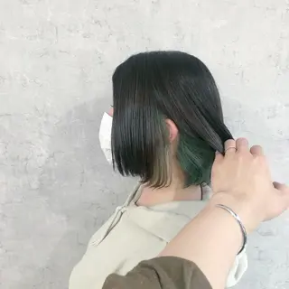 ショート カラー パーマ ヘアアレンジ メンズ キッズ ネイル マツエク・マツパ エビスザキレン/メン ズ/心斎橋🌳のヘアスタイル