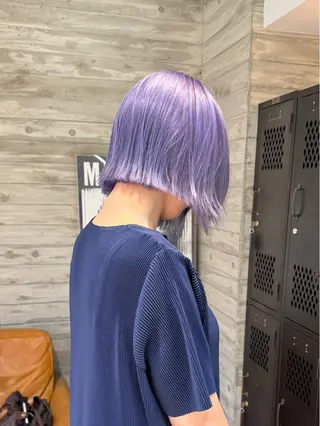 ミディアム カラー 色落ち綺麗透明感カラ /ボブ/ナカツヒカルのヘアスタイル