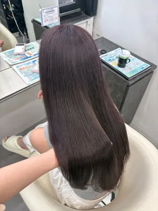 セミロング カラー 透明感カラー×顔周り mizuki🫧のヘアスタイル
