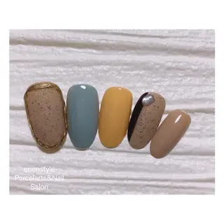 ミディアム ネイル 🐾enen style 🐾のネイルデザイン