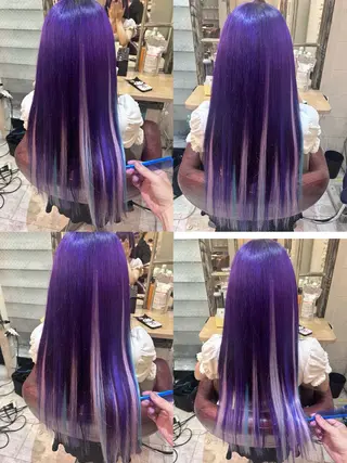 ロング カラー 6Dエクステ 鳥谷ミナトのヘアスタイル