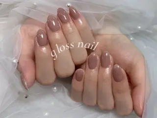 ネイル テンニン💞 gloss nailのネイルデザイン