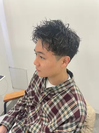 ショート パーマ ヘアアレンジ メンズ 🔥メンズ特化🔥 木村 祐太のヘアスタイル