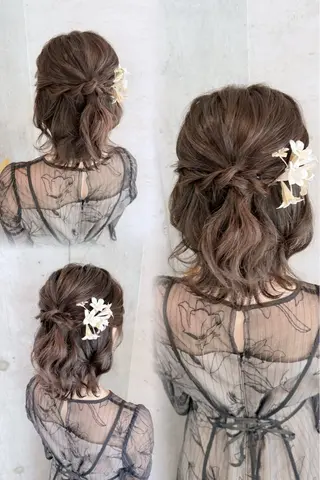 ヘアアレンジ はやしほのか| ヘアセット×カラーのヘアスタイル