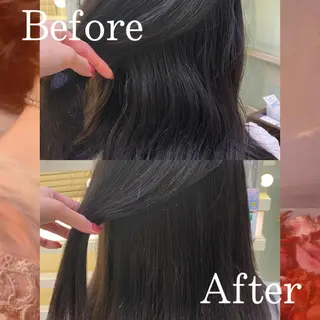 セミロング 銀座メンズ専門🖤 叶奈々のヘアスタイル